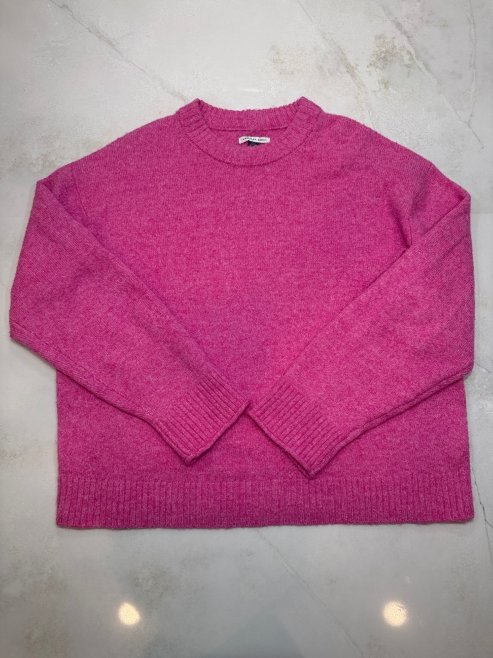 American Eagle Outfitters Hot Pink Crewneck Sweater